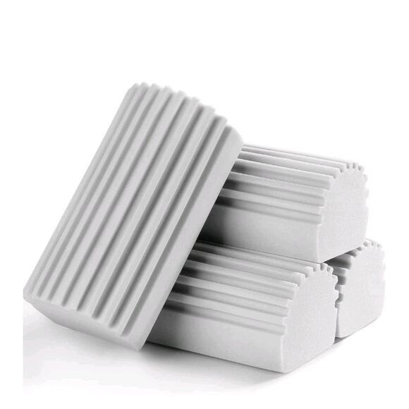 4-Pack Damp Clean Duster Sponges for Blinds, Glass, Vents & More, Gray - Picture 1 of 7